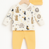 Jungle Adventure Newborn Set 3-Delig GEEL
