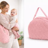 Luxe Draagbare babynest 3-Delig Roze