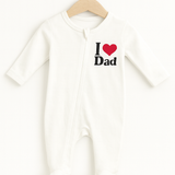 I Love Dad Baby Onesie