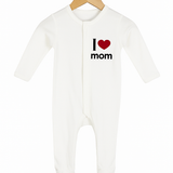 I Love Mom Baby Onesie