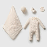 5-Delige geboorte/cadeau set - Creme