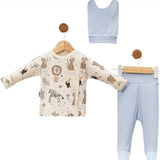 Jungle Adventure Newborn Set 3-Delig Blauw