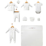 Livia Blossom Biologisch Katoenen Newborn Set – 10-delig Wit