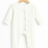 Rib Ruffle Pakje Off White