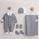 Luxe geboorteset newborn Merino wol