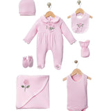 Pink Rose Elegance Baby Set 5-Delig