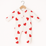 Mini Heart Ribbed Babypakje