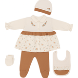 Élégance Florale 5-Delige Set BRUIN